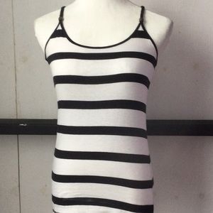 Derek Heart summery striped thin strap tank top